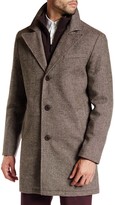 Thumbnail for your product : Kenneth Cole New York Layered Notch Collar Coat