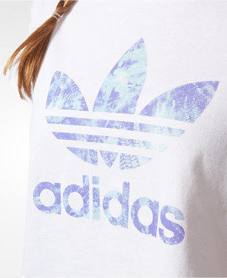 adidas Ocean Elements Cotton Cropped Logo T-Shirt