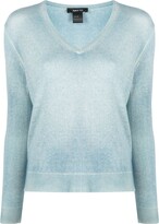 Distressed-Effect Knitted Top 