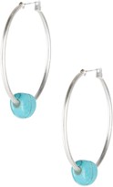 Thumbnail for your product : Kenneth Cole New York Turquoise Beaded Hoop Earrings