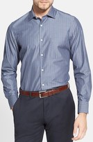 Thumbnail for your product : John W. Nordstrom Regular Fit Stripe Supima® Cotton Poplin Sport Shirt