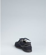 Thumbnail for your product : Hogan Navy Canvas Lace Up Sneakers