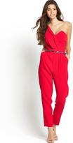 Thumbnail for your product : Lipsy Love Michelle Keegan One Shoulder Jumpsuit with Belt