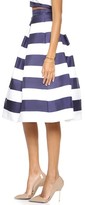 Thumbnail for your product : Nicholas Navy Stripe Silk Ball Skirt