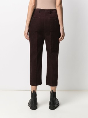 Rick Owens High-Waisted Cropped Trousers