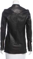 Thumbnail for your product : Reiss Long Sleeve Leather Jacket