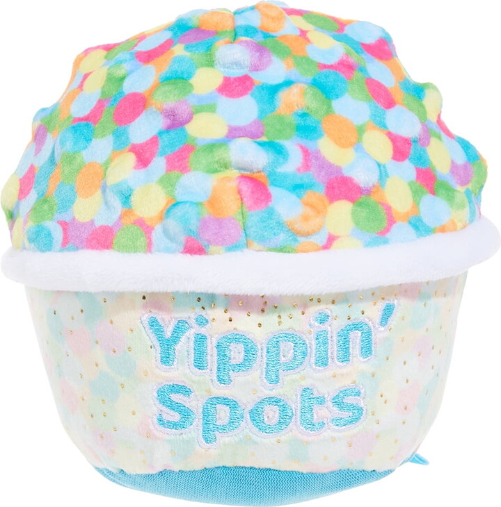 BARK Yippin' Spots Ice Cream Plush Medium Dog Toy