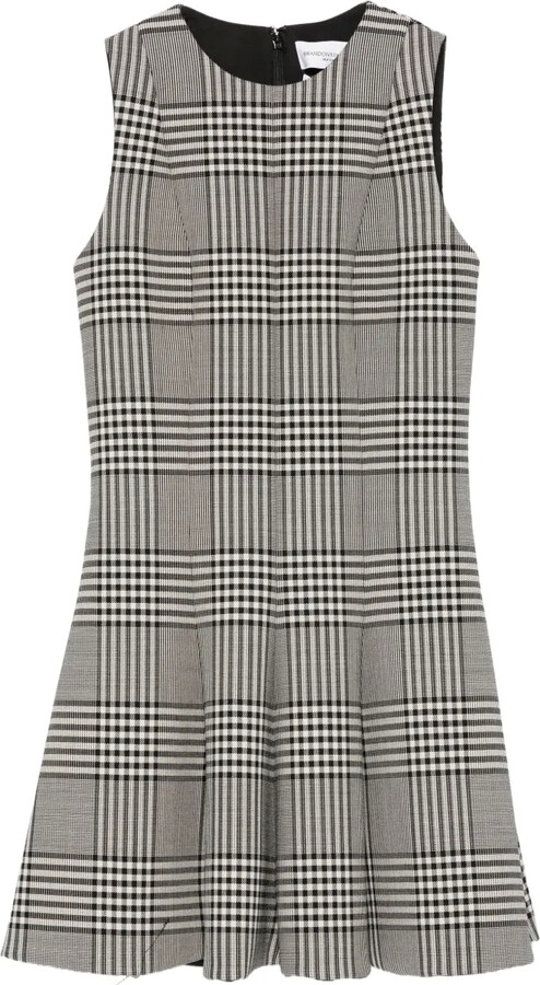 Brandon Maxwell The Sophie checked mini dress