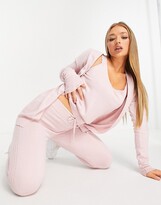 Thumbnail for your product : Chi Chi London lounge cardi co-ord in lilac