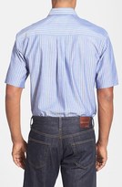 Thumbnail for your product : Cutter & Buck 'Parkdale' Classic Fit Short Sleeve Stripe Sport Shirt (Big & Tall)
