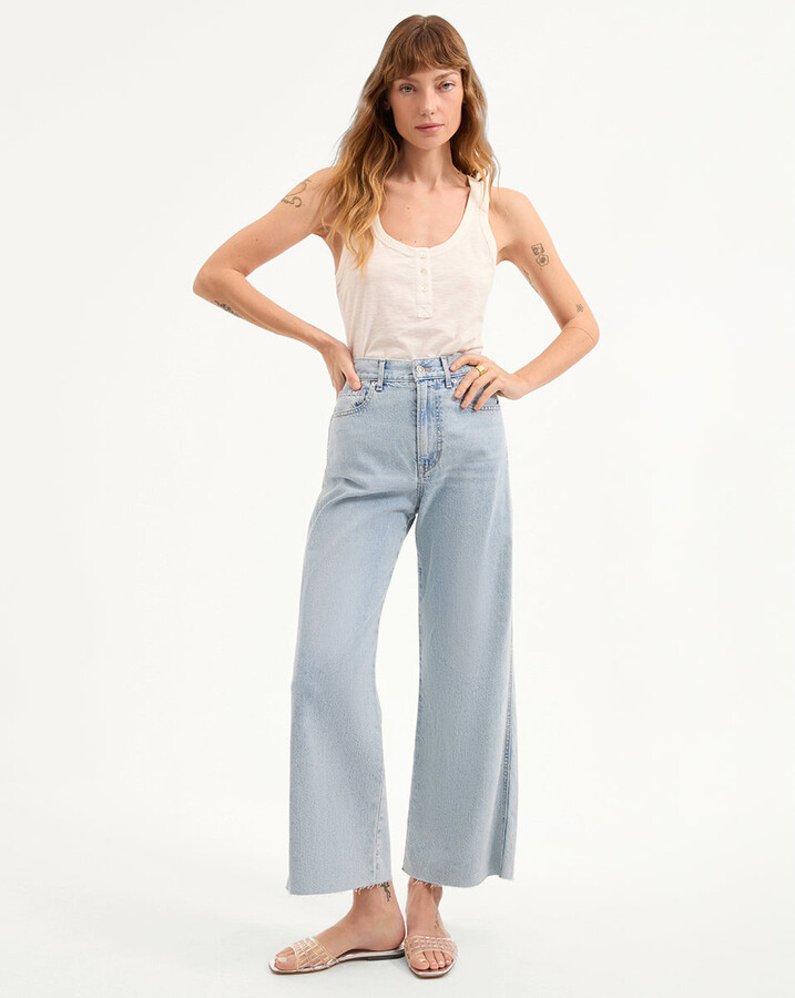 Taylor Cropped Wide-Leg Jean