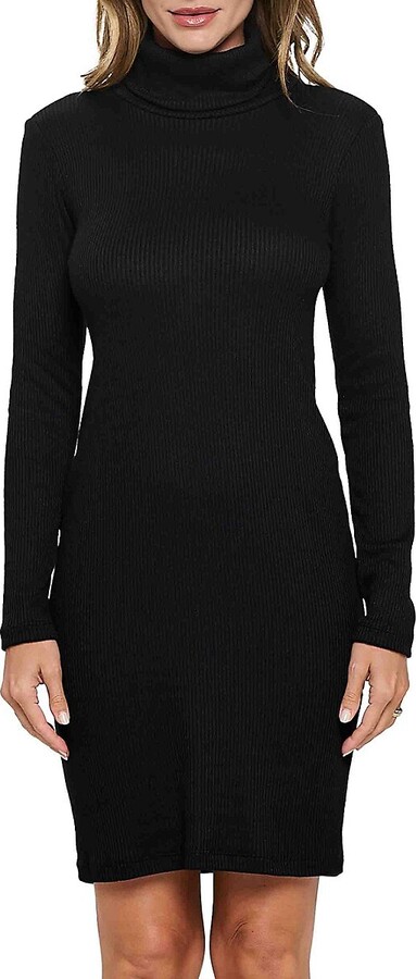 Renee C. Turtleneck Bodycon Knee Length Dress