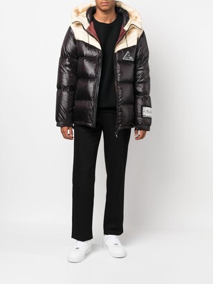 Just Cavalli Logo-Patch Padded Down Jacket