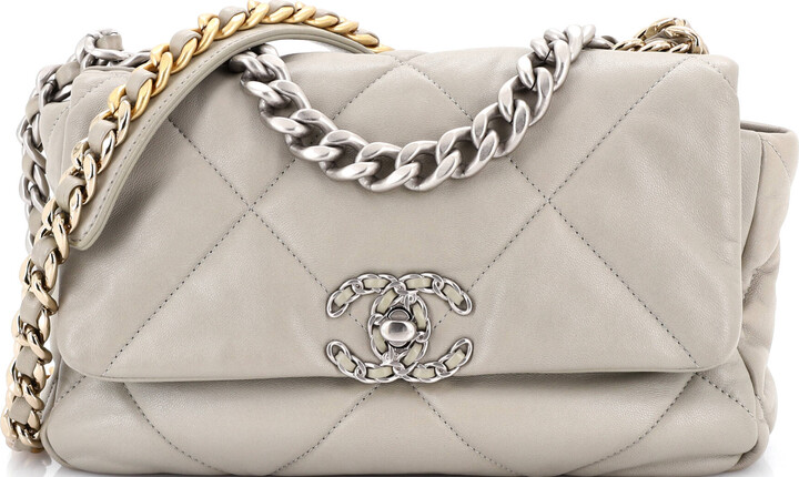Chanel 19 Flap Bag Quilted Leather Medium