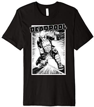 Marvel Deadpool & White Samurai Stance Premium T-Shirt