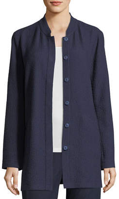 Eileen Fisher Textural Cotton Stretch Jacket