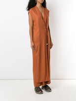 Thumbnail for your product : OSKLEN Tie-Fastening Wide-Leg Jumpsuit