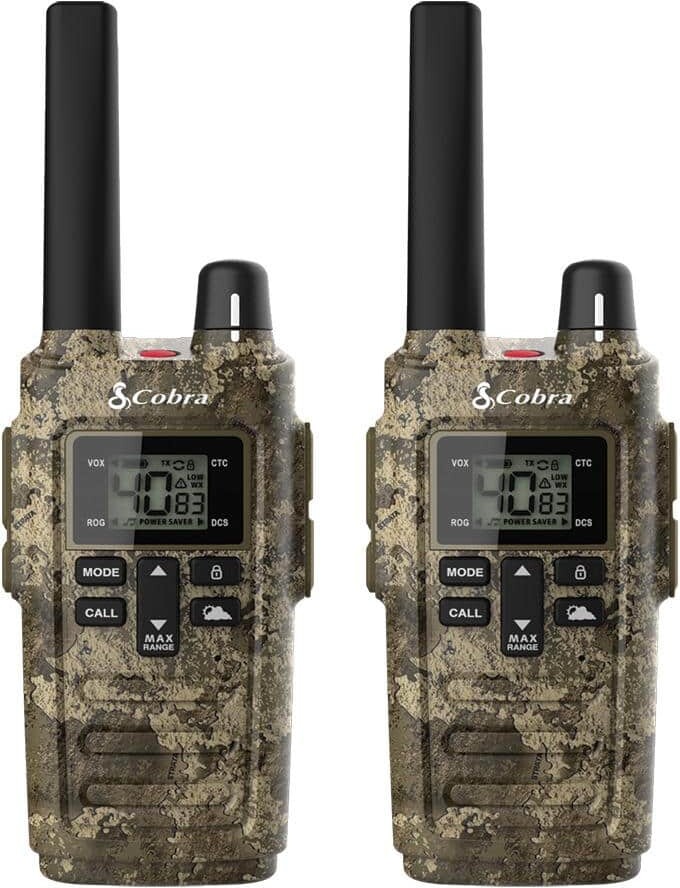 Cobra RX380 TTC 32- Mile Range 2-Way Radio, Truetimber Strata (2-Pack)
