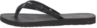 Tory Burch Rubber Glitter Accents Flip Flops