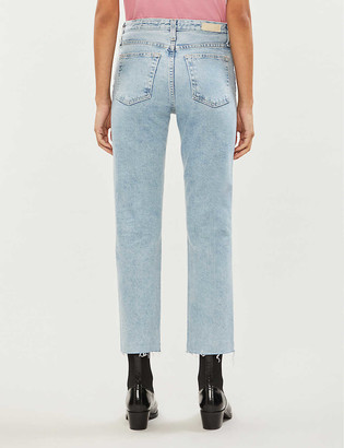AG Jeans Isabelle high-rise slim straight-leg jeans