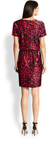Thumbnail for your product : St. John Silk Leopard Print Dress