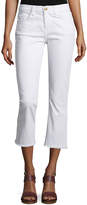 Thumbnail for your product : Current/Elliott The Kick Slim-Fit Cropped Jeans, Sugar W/Raw Hem