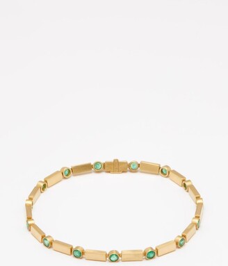 Ileana Makri Stepping Stones Emerald & 18kt Gold Bracelet