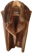 Thumbnail for your product : Yves Saint Laurent 2263 Yves Saint Laurent Ysl Rain Coat, Fur Lining