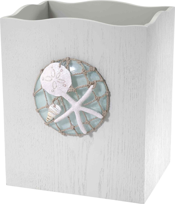 Avanti Linens Seaglass Waste Basket - Beige