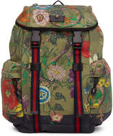 Thumbnail for your product : Gucci Multicolor Canvas Flora Snake Print Backpack