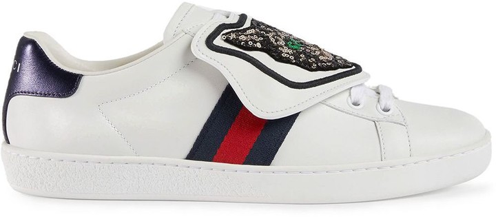 Gucci Ace sneakers with removable patches - ShopStyle