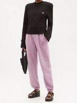Thumbnail for your product : ATTICO Peggy Logo-print Cotton-jersey Track Pants - Pink