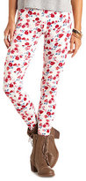 Thumbnail for your product : Charlotte Russe Cotton Floral Printed Leggings