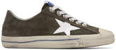 Thumbnail for your product : Golden Goose Green and White V-Star 2 Sneakers
