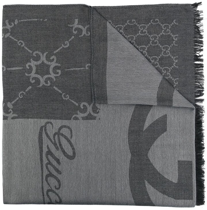 Logo-Print Scarf