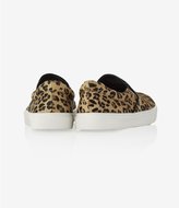 Thumbnail for your product : Express Leopard Haircalf Slip On Sneaker