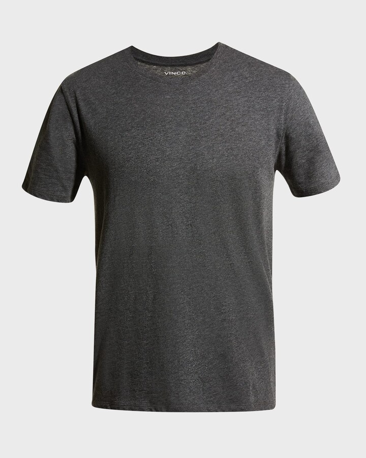 Vince Men's Short-Sleeve Pima Crewneck Jersey T-Shirt, Black