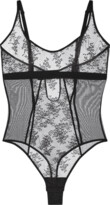 Thumbnail for your product : Journelle Romy Scoop-Neck Lace Bodysuit