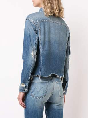 Mother ripped denim jacket