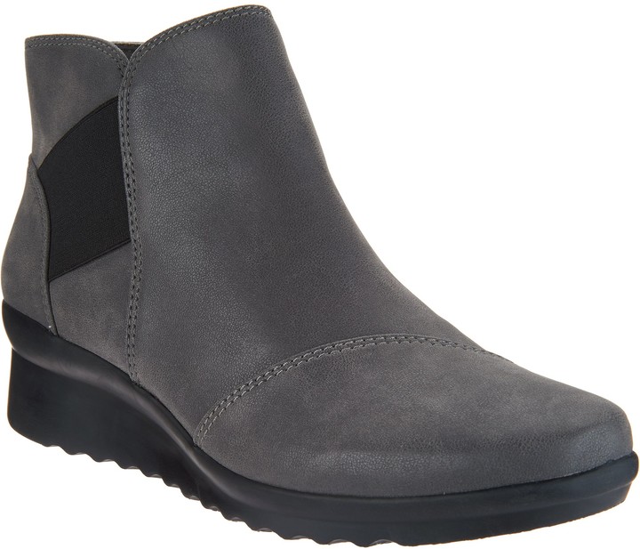 Clarks CLOUDSTEPPERS by Wedge Ankle Boots - Caddell Tropic - ShopStyle