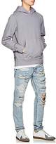 Thumbnail for your product : Ksubi Men's Seeing Lines Distressed Cotton Hoodie - Light Gray