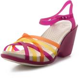 Thumbnail for your product : Crocs Huarache Wedge Jelly Ankle Strap Sandals