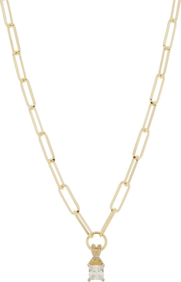 MESHMERISE Princess Cut Diamond Pendant Necklace - 0.10 ctw