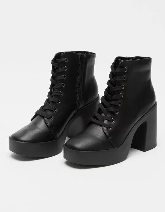 platform combat booties