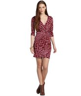 Thumbnail for your product : Julie Brown JB by red crackle 'dixon' deep-v faux wrap dress