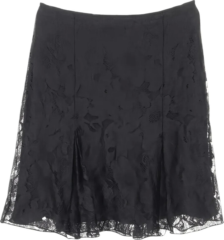 Chanel Pre Owned 1986-1988 Lace Skirt