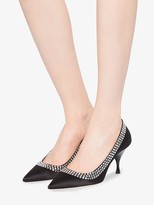 Thumbnail for your product : Miu Miu Crystal-Embellished 75mm Pumps