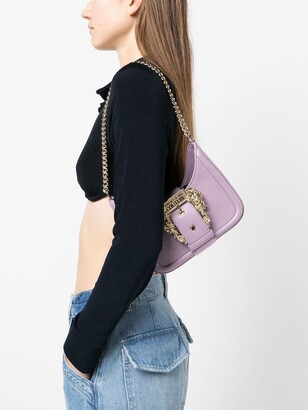 Versace Jeans Couture Engraved-Logo Buckle Shoulder Bag