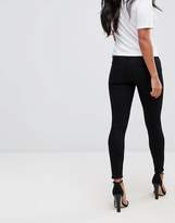 Thumbnail for your product : ASOS Petite Design Petite Whitby Low Rise Skinny Jeans In Clean Black