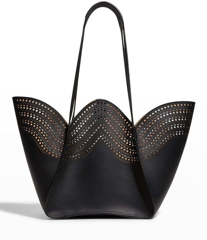 Alaia Lili 22 Vienne LaserCut Leather Tote bag ShopStyle